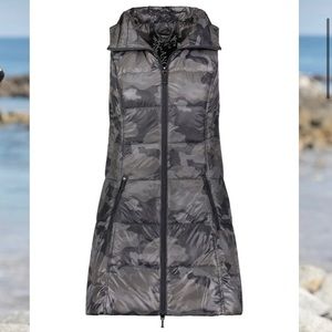 Camouflage Long Down Vest